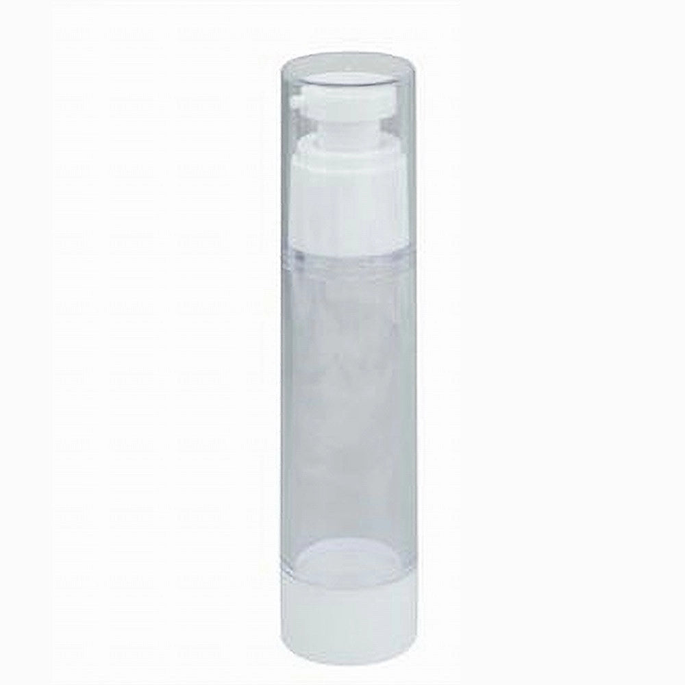 Trade Shop - Set 2pz Bottiglia Da Viaggi Vuota Flacone Con Pompa Airless Per Creme 50ml 79407 -