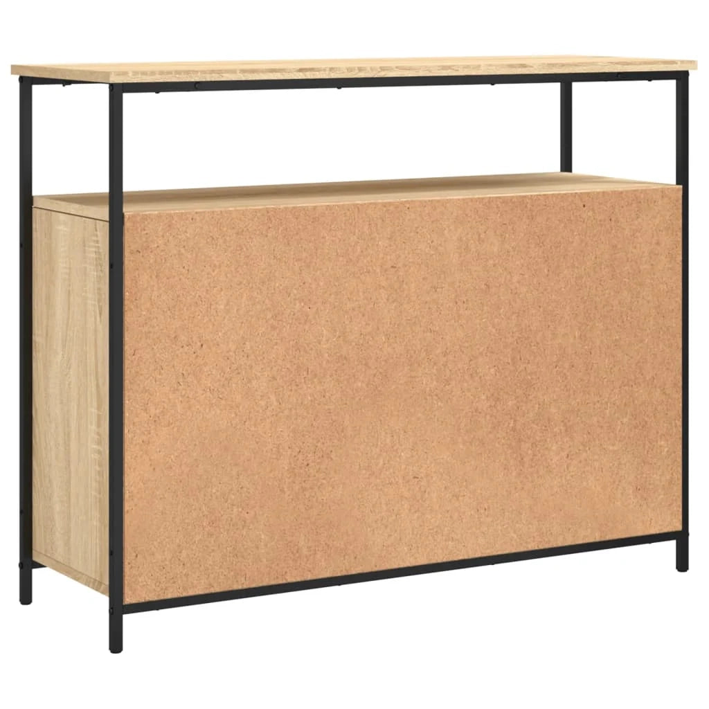 Buffet credenza cassettiera armadio mobile contenitore organizer cucina soggiorno rovere Sonoma 100 x 35 x 80 cm legno ingegnerizzato marrone 02_0031461