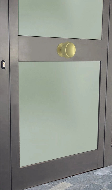 Pomolo fisso per porta SAGUATTI 166/70BB in alluminio oro lucido