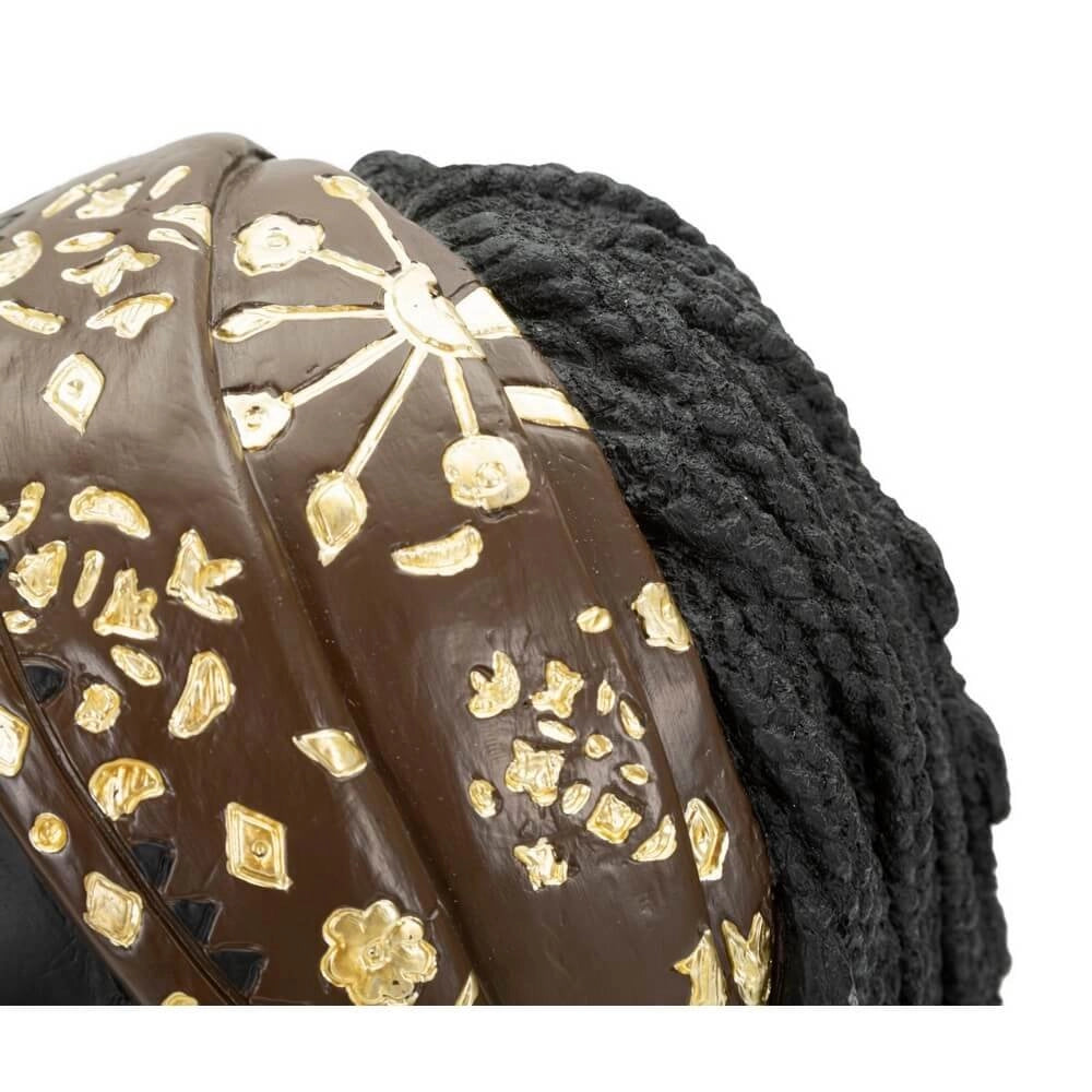 Scultura donna masai tribale cm 19X18,5X30 - TRIBALEX