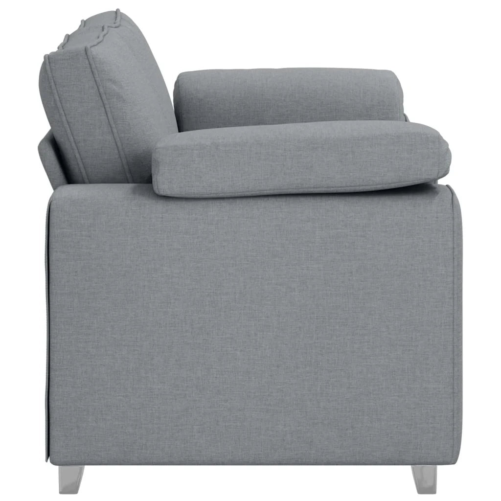 Divano | Divano da soggiorno | Sofa a due posti Grigio chiaro 160 cm Tessuto