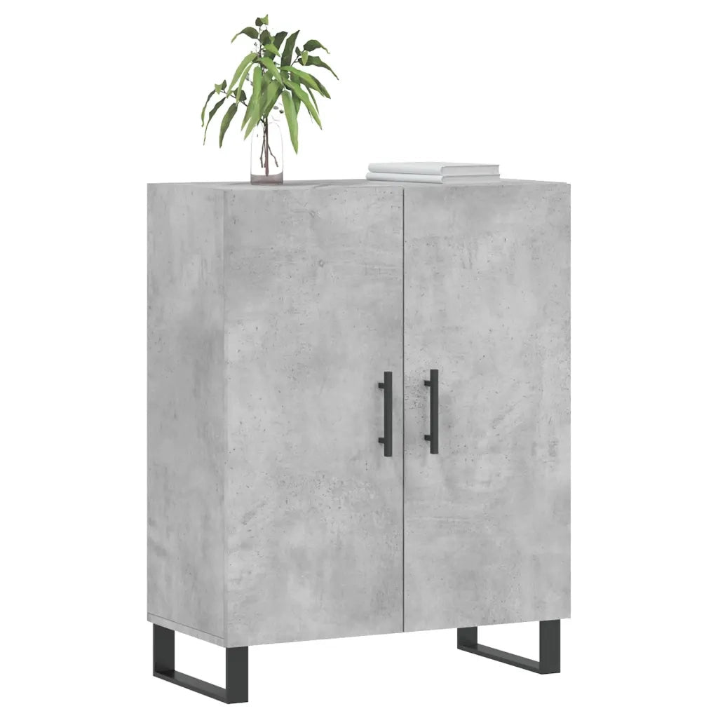 Credenza Grigio Cemento 69,5x34x90 cm in Legno Multistrato 827752