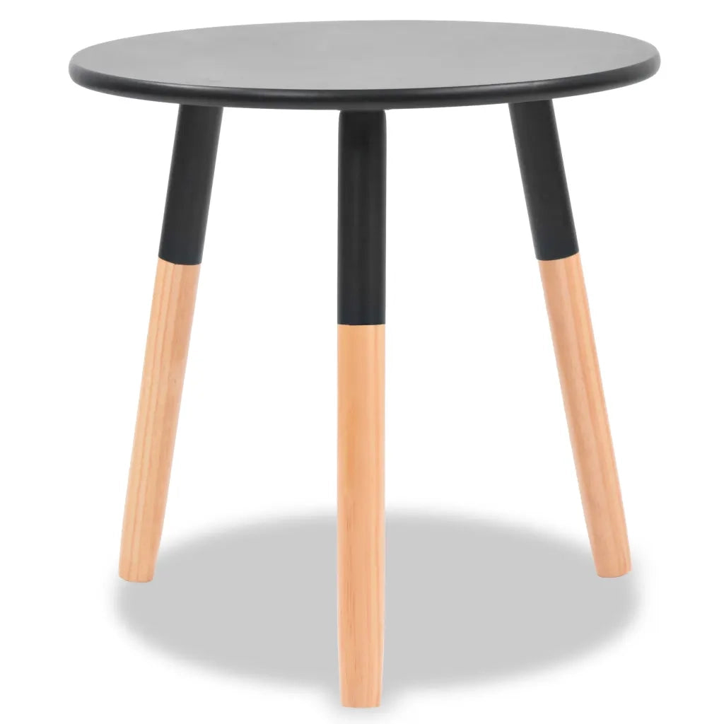 Set Tavolini 2 pz in Legno Massello di Pino Neri 244735