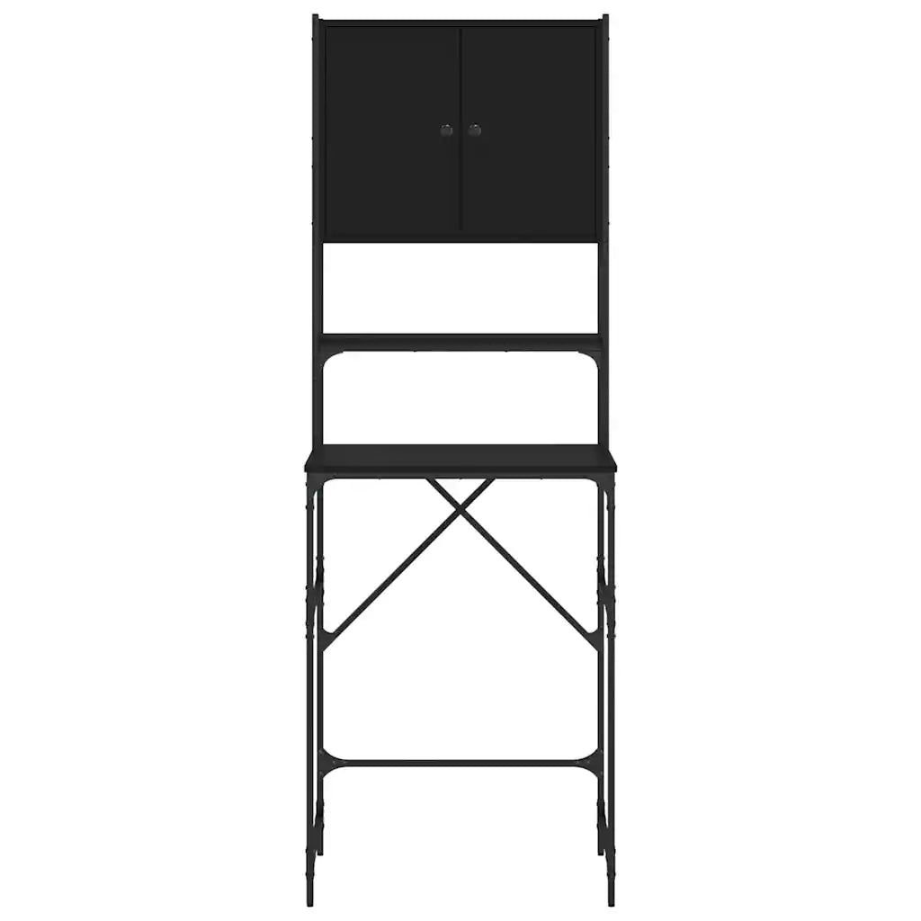 Mobile per Lavatrice Nero 68x48,5x194 cm CFW5458095