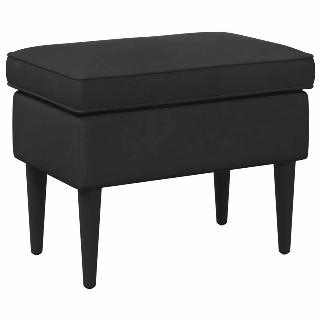 Poltrona con Ottomano 2 pz Nero Velluto 3418827
