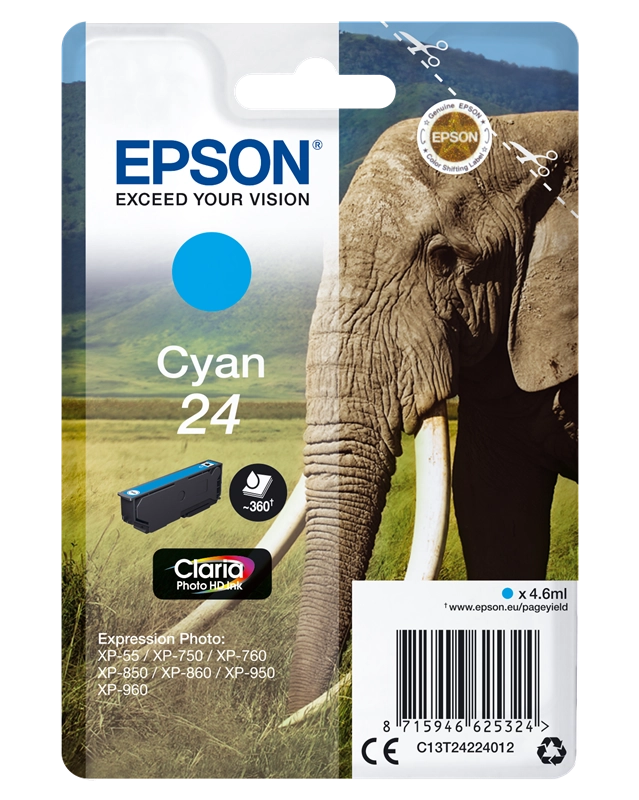 Epson Elephant Cartuccia Ciano