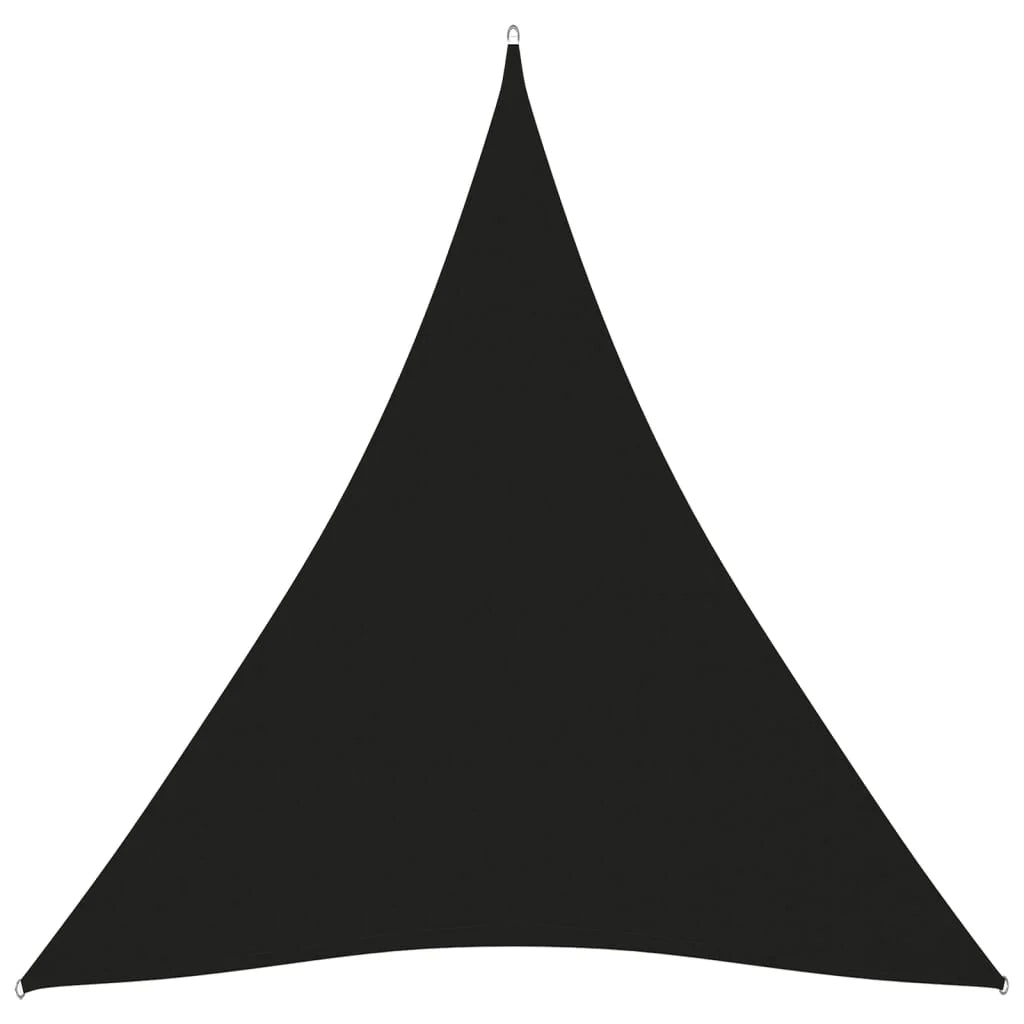 Telo parasole vela parasole triangolare tessuto Oxford 4 x 5 x 5 m nero 02_0009893