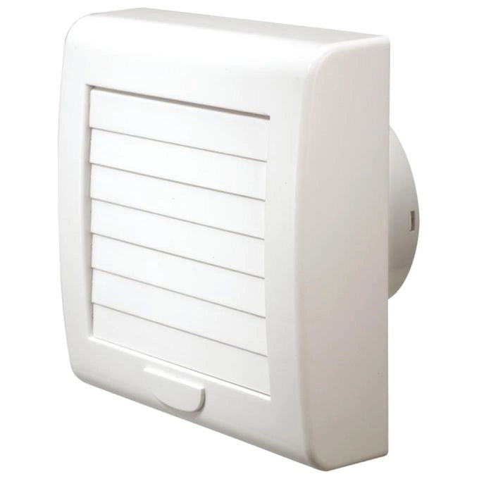 La Ventilazione AA12G Aspiratore Elicoidale con Serranda Automatica 150 m³-h 20 W IPX4 colore Bianco