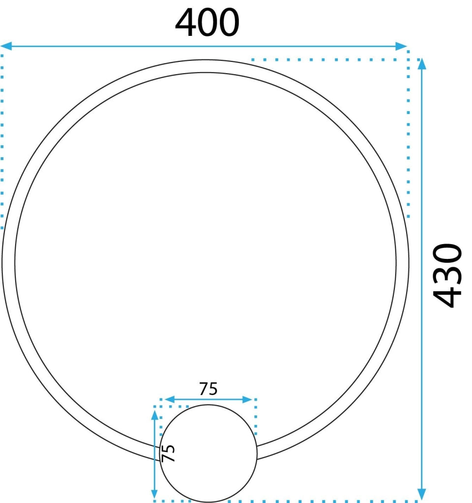 Lampada Da Parete Led App1388-cw Old Gold 40cm