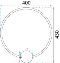 Lampada Da Parete Led App1388-cw Old Gold 40cm