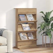 Scaffale per riviste Rovere artigianale 70 x 41 x 126 cm