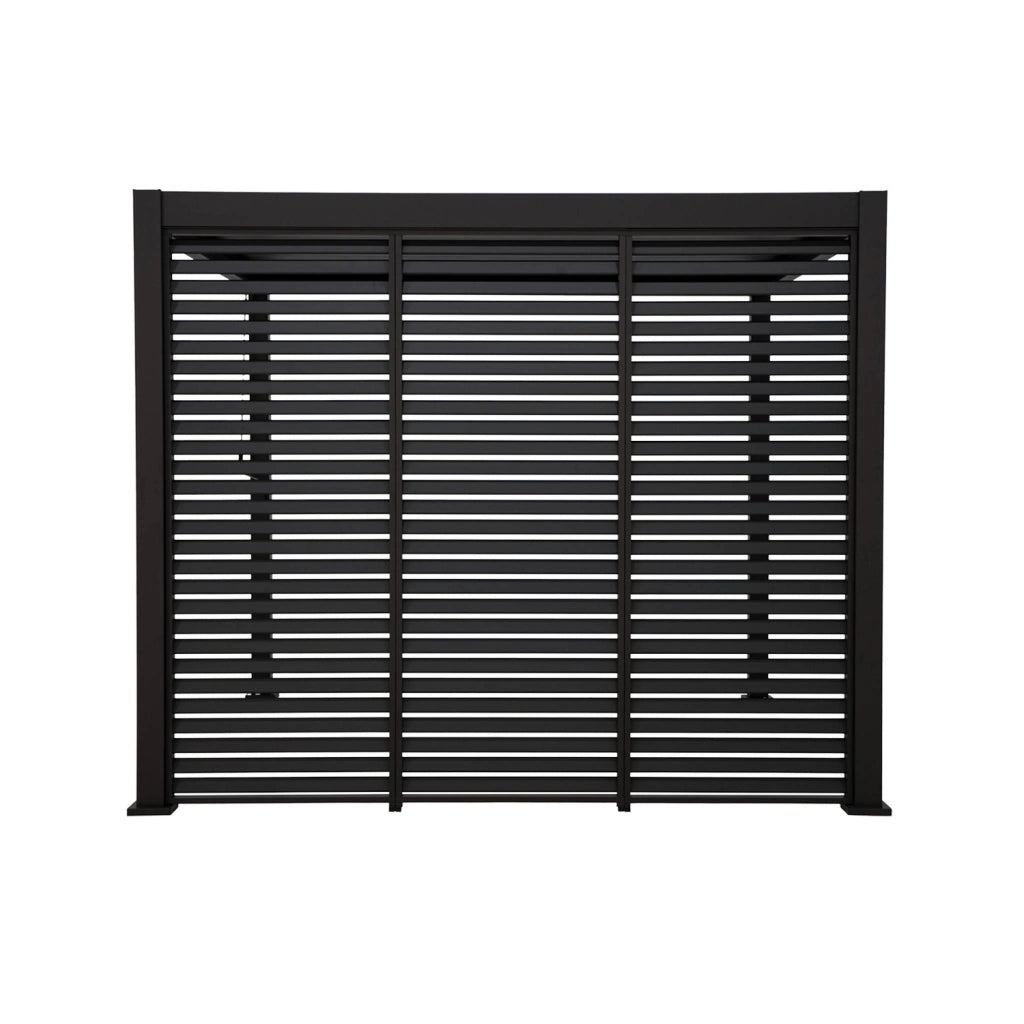 Pergola bioclimatica 3x3m in alluminio con lamelle orientabili v2 + 3