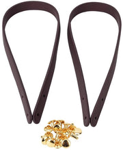 Manubri da presa 65 cm - Manubri in pelle - Cinghia di sostituzione - Installazione facile - Set - Viti a chiodo - Manubri di presa