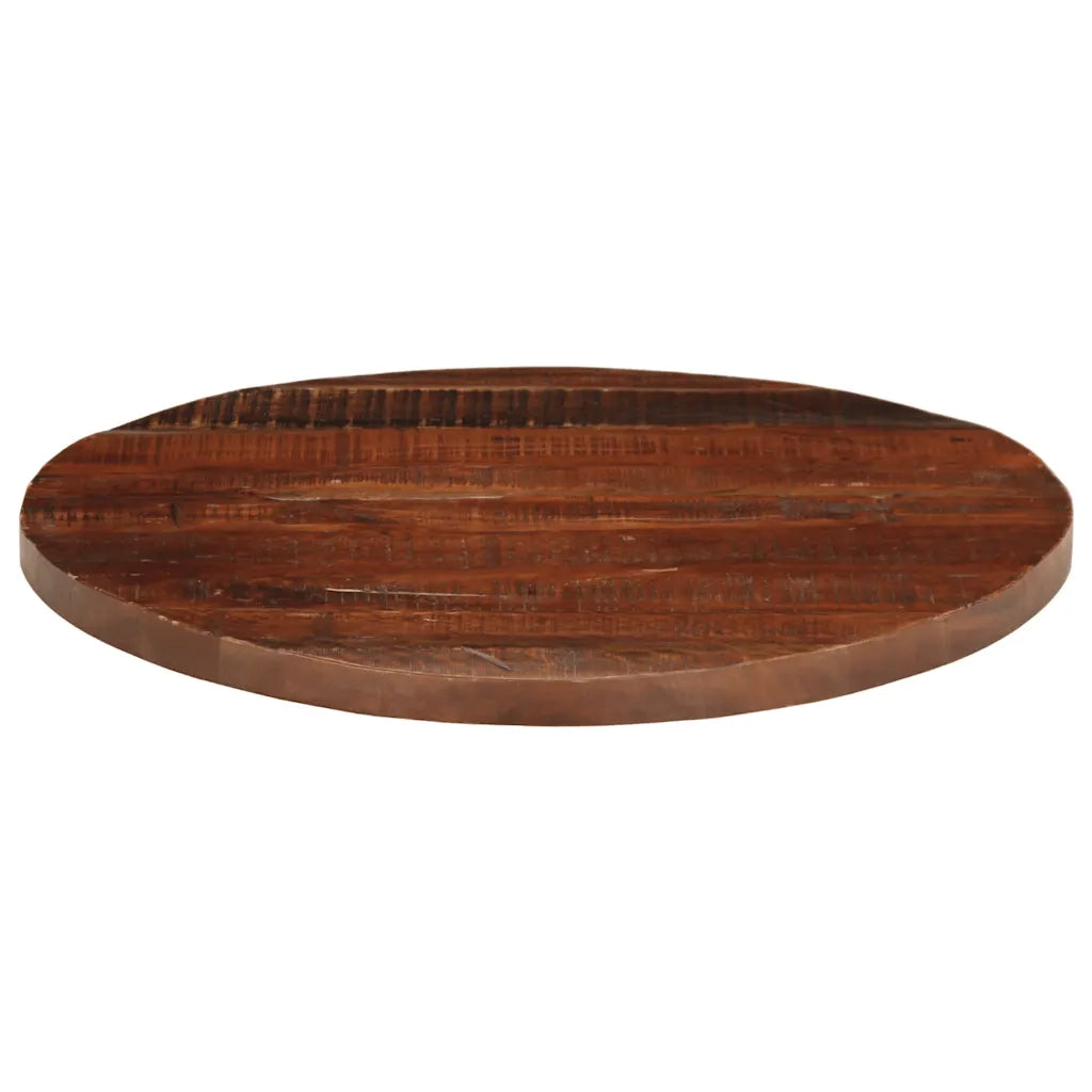 Piano per Tavolo Ø 70x2,5 cm Rotondo Legno Massello di Recupero 370040