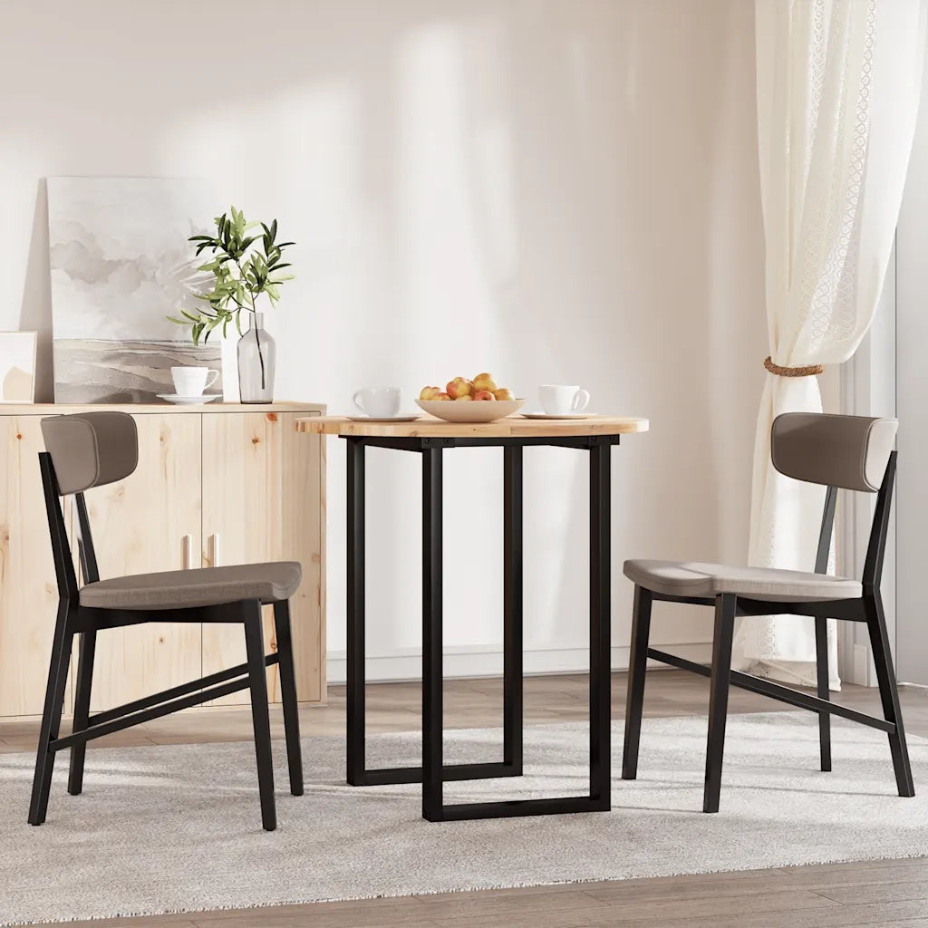 Piano Tavolo Rotondo Ã˜70x2 cm in Legno Massello di Acacia