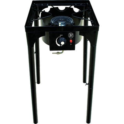 FORNELLONE QUADRO PIEZO BRUCIATORE GHISA PROJECT - TUBOLARE PIATTO VERN CM 40X40 H.CM 78