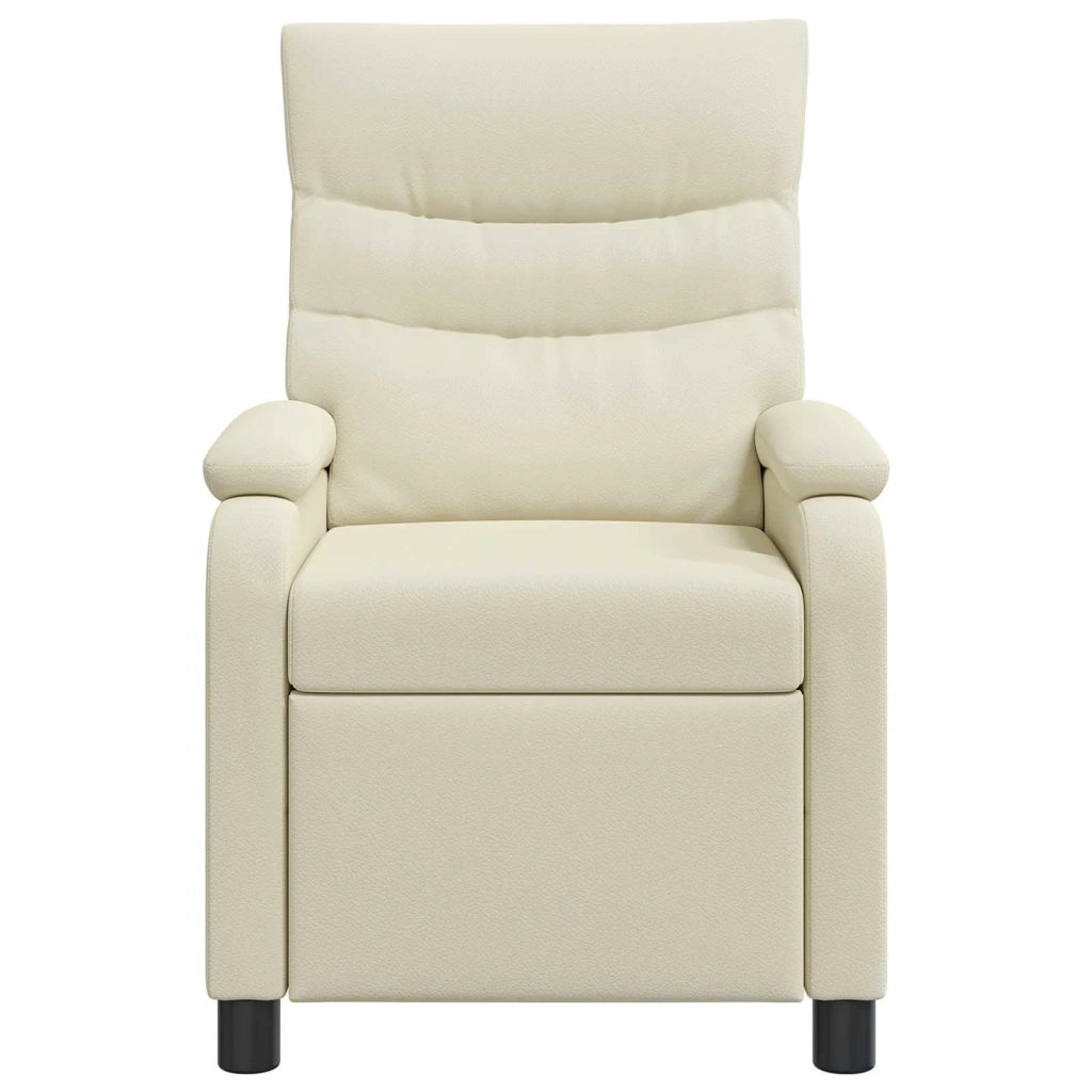 Divano Sedia-Poltrona reclinabile Crema Similpelle 974955