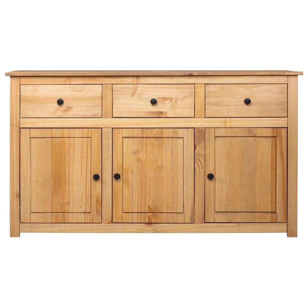 Credenza 135x40x80 cm in Legno Massello di Pino Panama Range 282703
