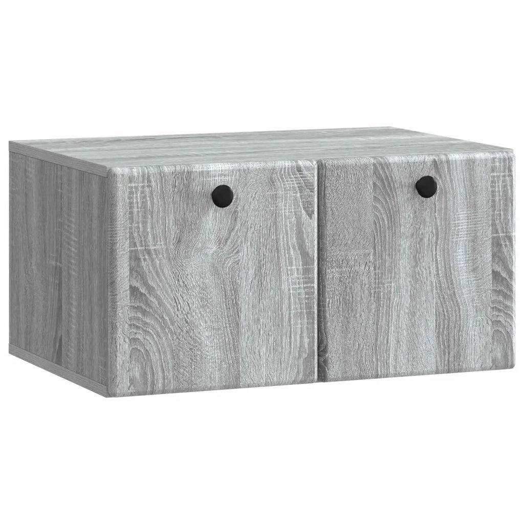 Mobile Porta TV da Muro 59,5 x 41 x 30 cm Sonoma grigio 899191