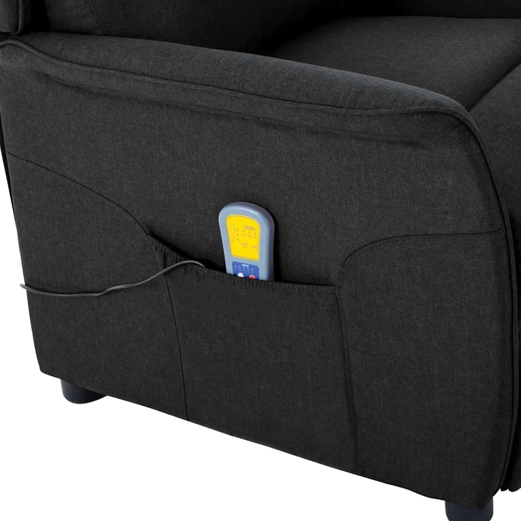 Poltrona | Sedia da massaggio Nero 93.5 x 67.5 x 101.5 cm Tessuto
