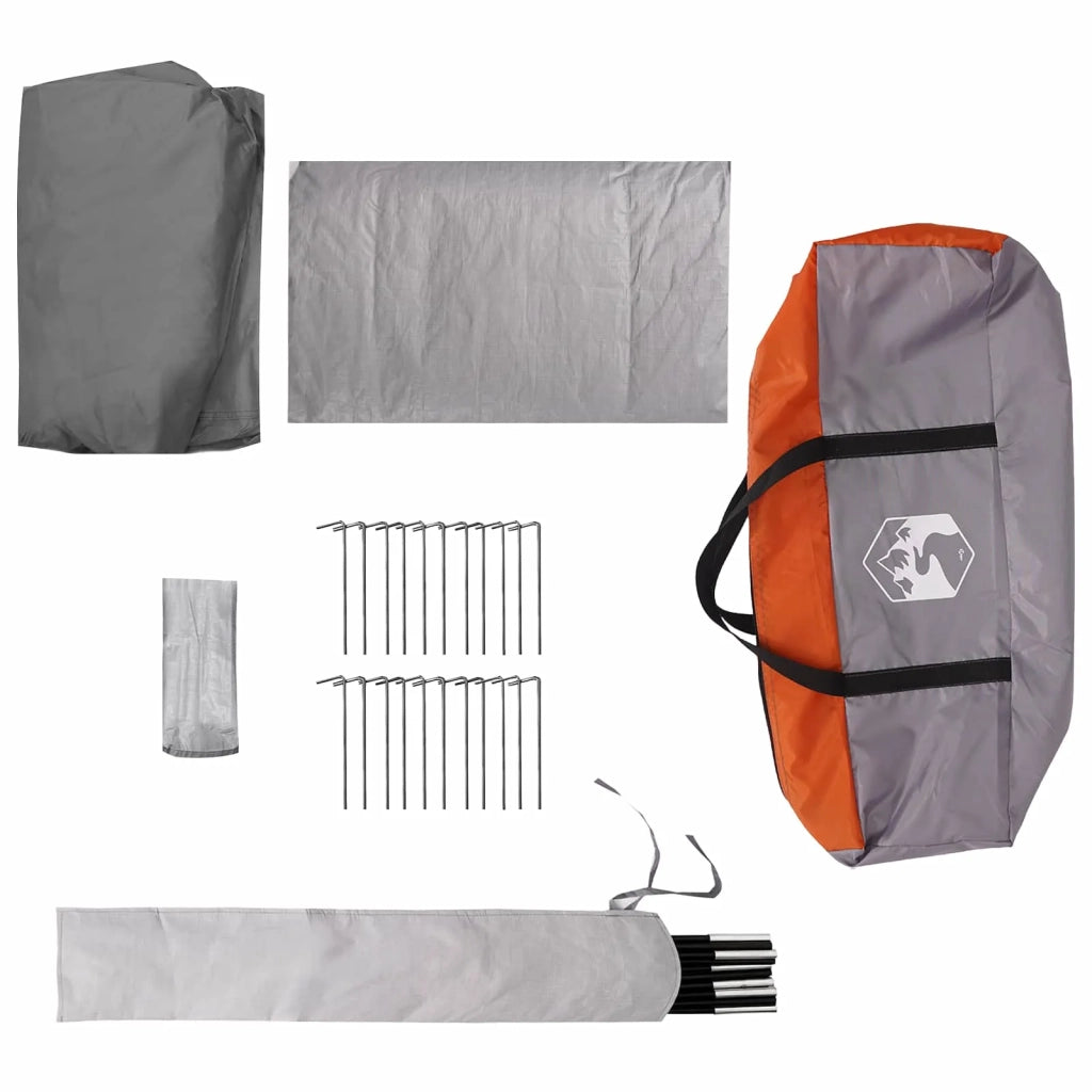 Tenda a tunnel Grigio e arancione 520 x 260 x 175 cm