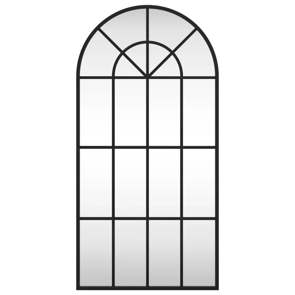 Specchio da Parete Nero 40x80 cm Arco in Ferrocod mxl 87831