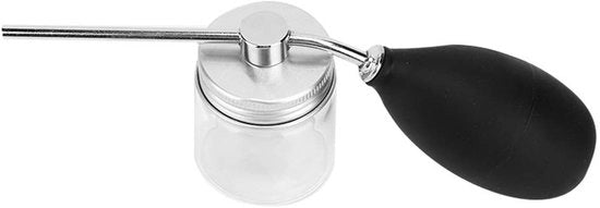 Aiuto alla crescita del capello con alta assorbimento - Applicatore spray flessibile - Pomp di gomma - Bottiglia di vetro di alta qualità - Duraturo - Facile da usare - Applicatore per capelli