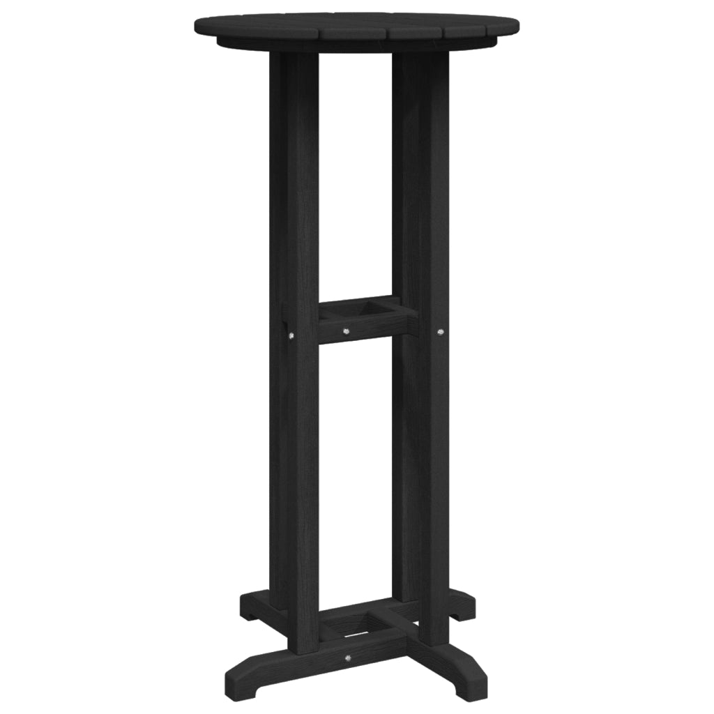 Tavolo Bar Nero 55x55x107 cm HDPE