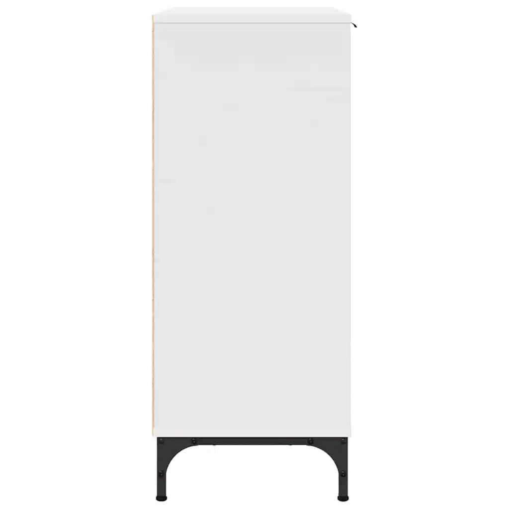 Credenza | Madia | Buffet da pranzo | Armadio da pranzo Bianco 89,5 x 33 x 82 cm Legno multistrato