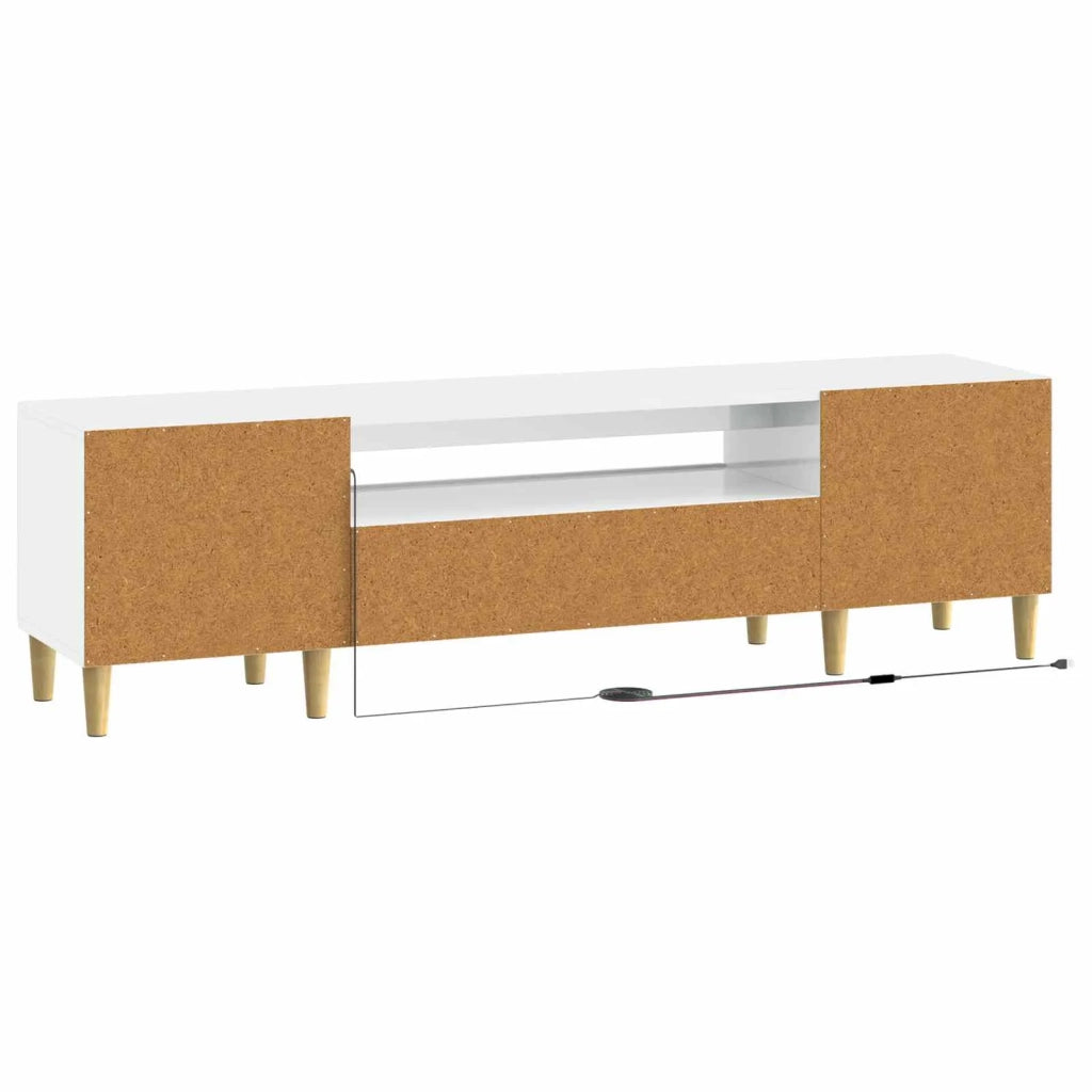 Mobile TV LED Bianco Lucido Legno ingegnerizzato 897129