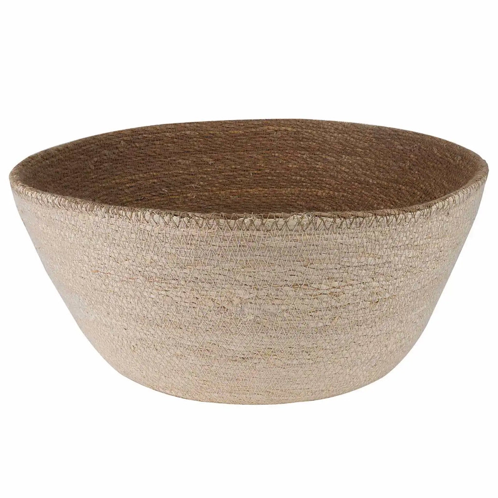 Vaso da fiori con manici 2 pcs Bianco Ø 32 x 32 cm