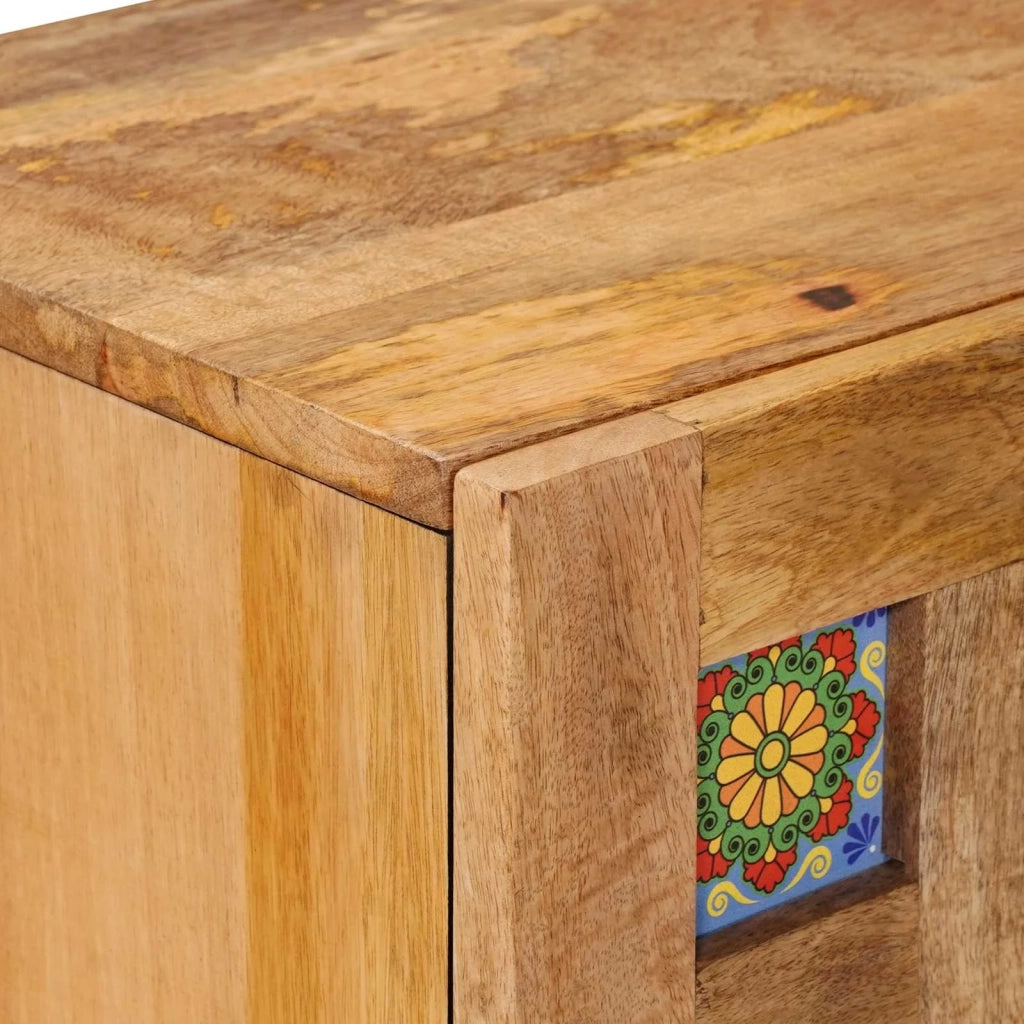 Credenza Naturale 60 x 33 x 75 cm Legno di mango massello 4018262