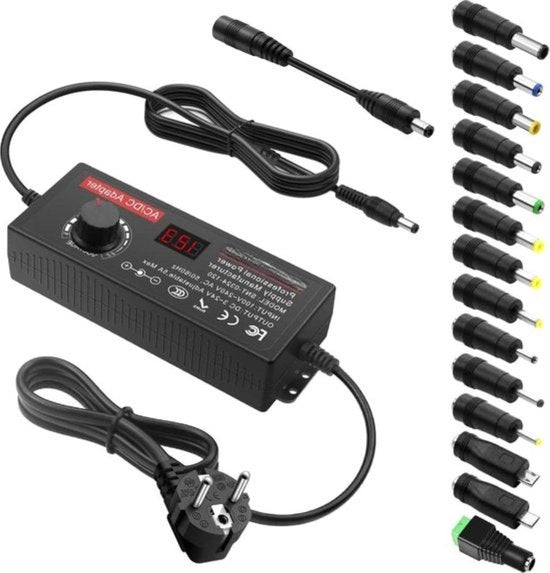 Adattatore Universale - 3-24V Alimentazione - 120W - Adatto per Apparecchi Elettronici