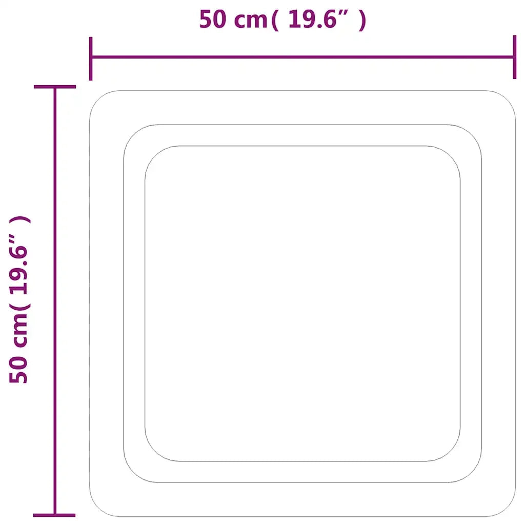 Specchio da Bagno con Luci LED 50x50 cm cod mxl 52992