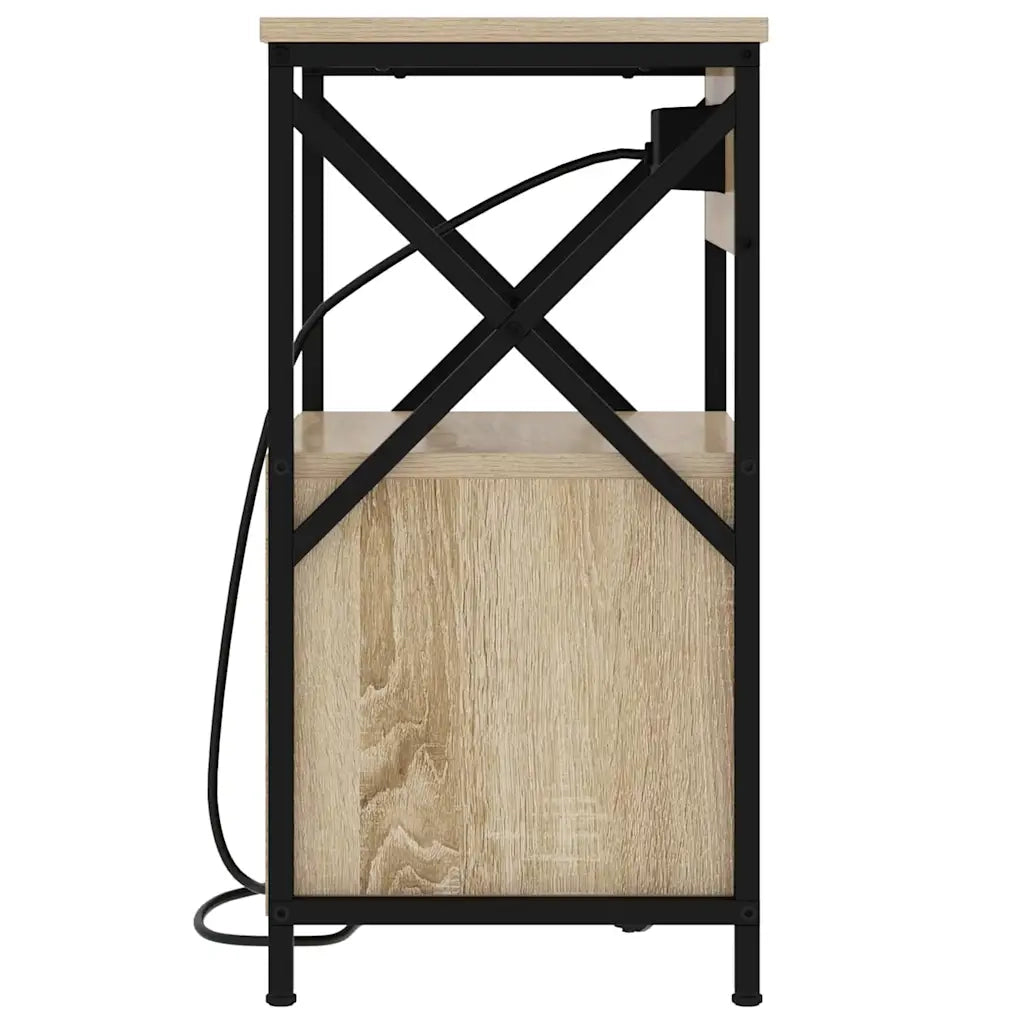 Armadio da Notte con cassetto Rovere Sonoma 40 x 31 x 60 cm 859462