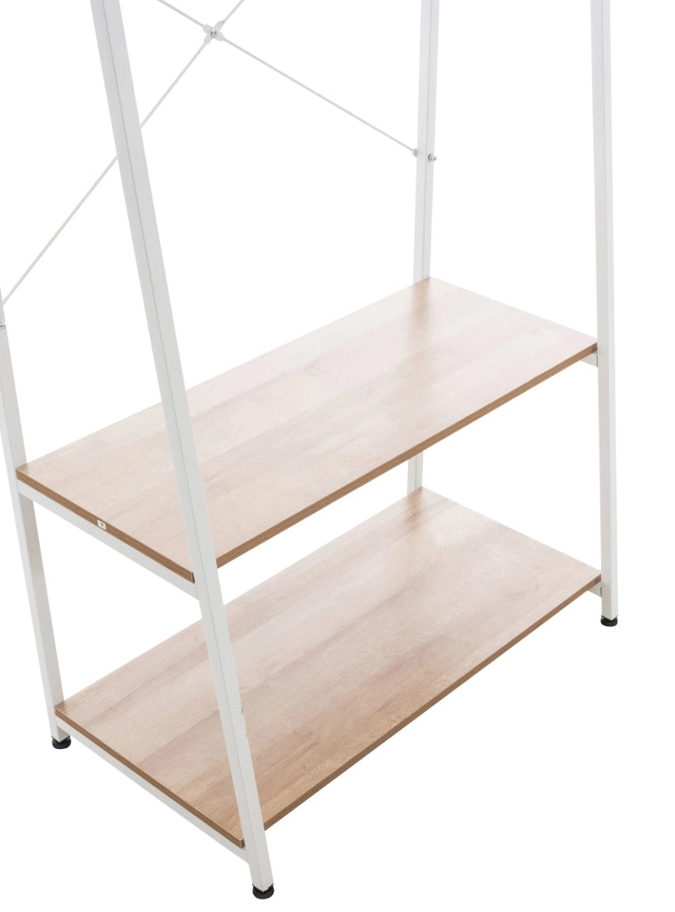 Stand appendiabiti Luton Natura/bianco