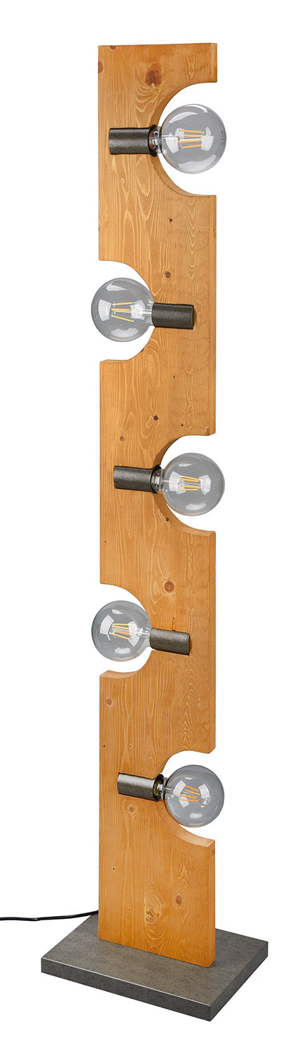 Piantana da Interno Attacco E27 in Legno naturale Naturale