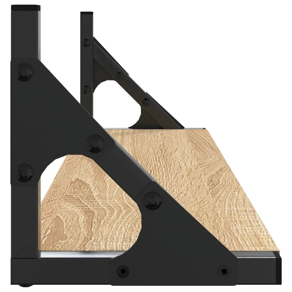 Mensole da Parete 2pz Rovere Sonoma 60x15x15,5 cm 836324