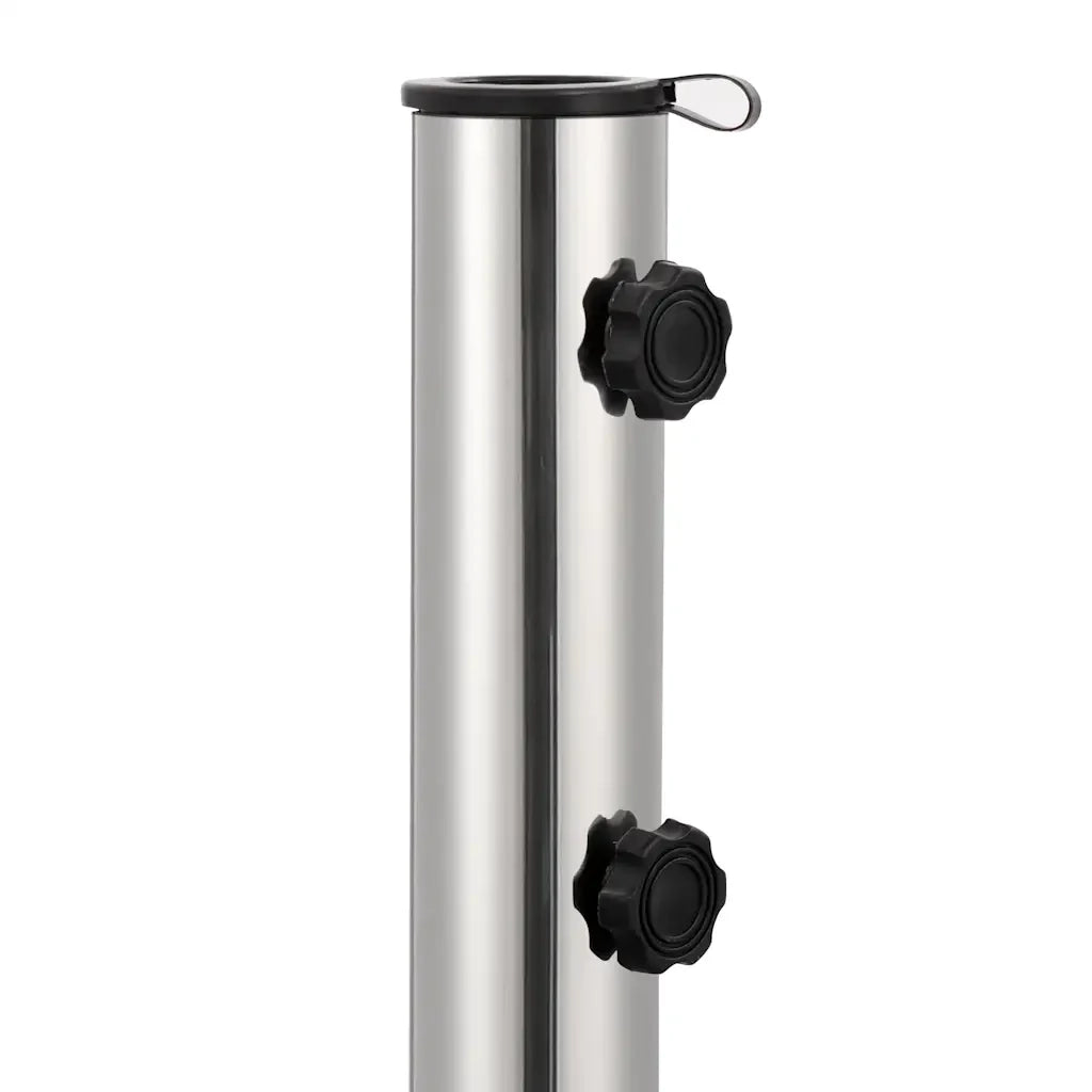 Base quadrata per ombrellone 45 x 45 x 5 cm con eleganti ruote stabilizzatrici in granito nero 02_0045950