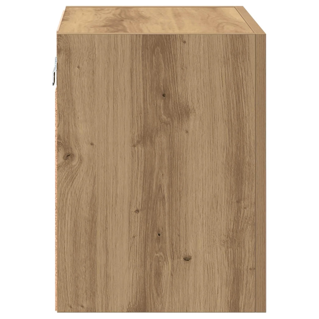 Mobiletti TV da Parete 2 pcs Rovere artigianale 40,5x30x40cm 882936