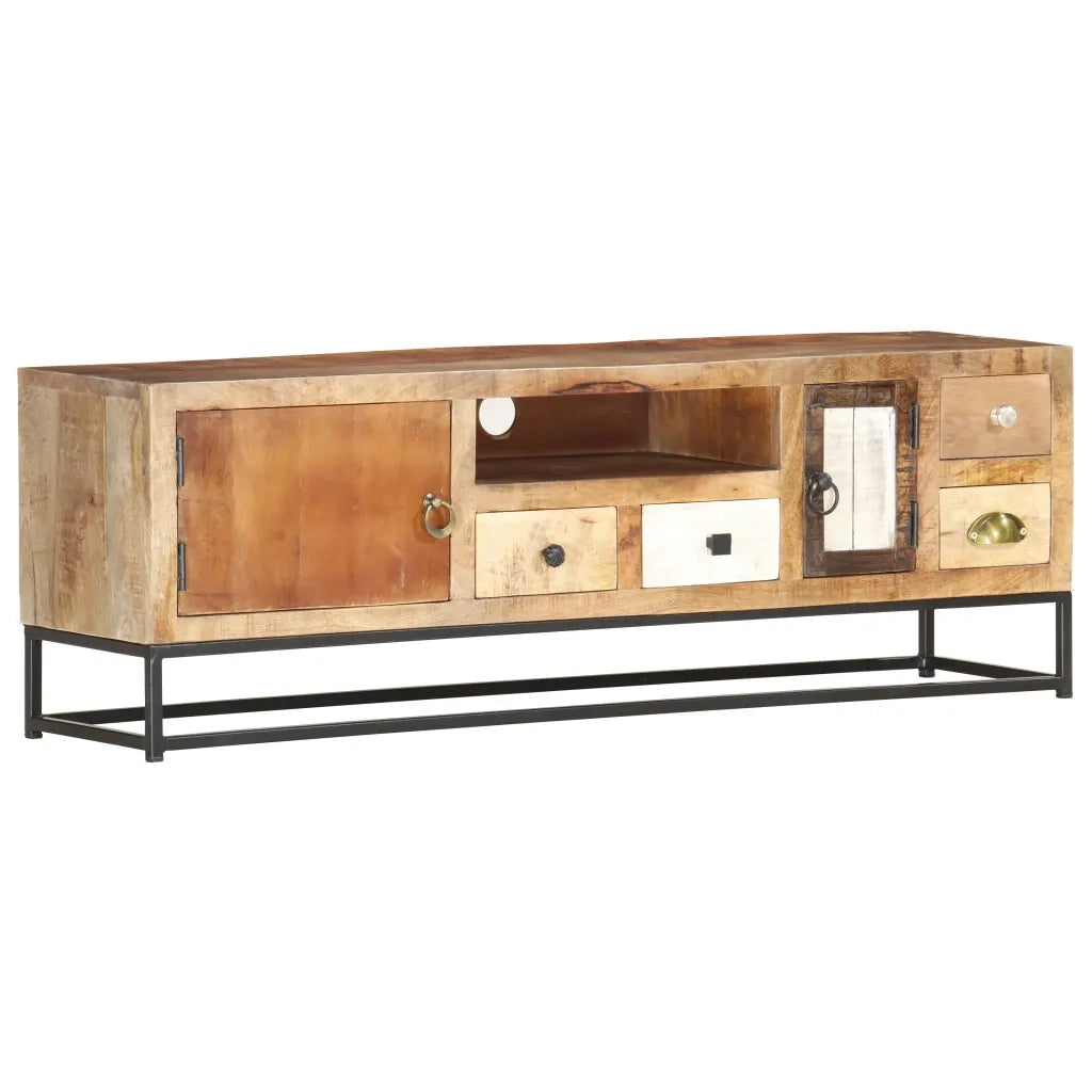 Mobile TV | Armadietto TV | Mobile Porta TV 120x30x40 cm in Legno Massello di Recupero