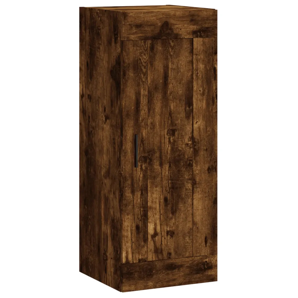 Mobile a Parete Rovere Fumo 34,5x34x90 cm in Legno Multistrato 830521