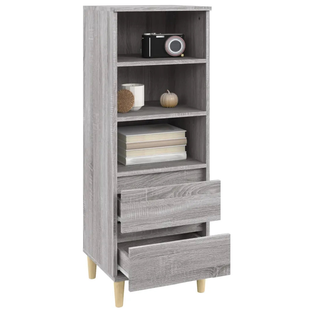 Credenza-Buffet-Armadio da cucina Grigio Sonoma 40x36x110 cm in Legno Multistrato 344749