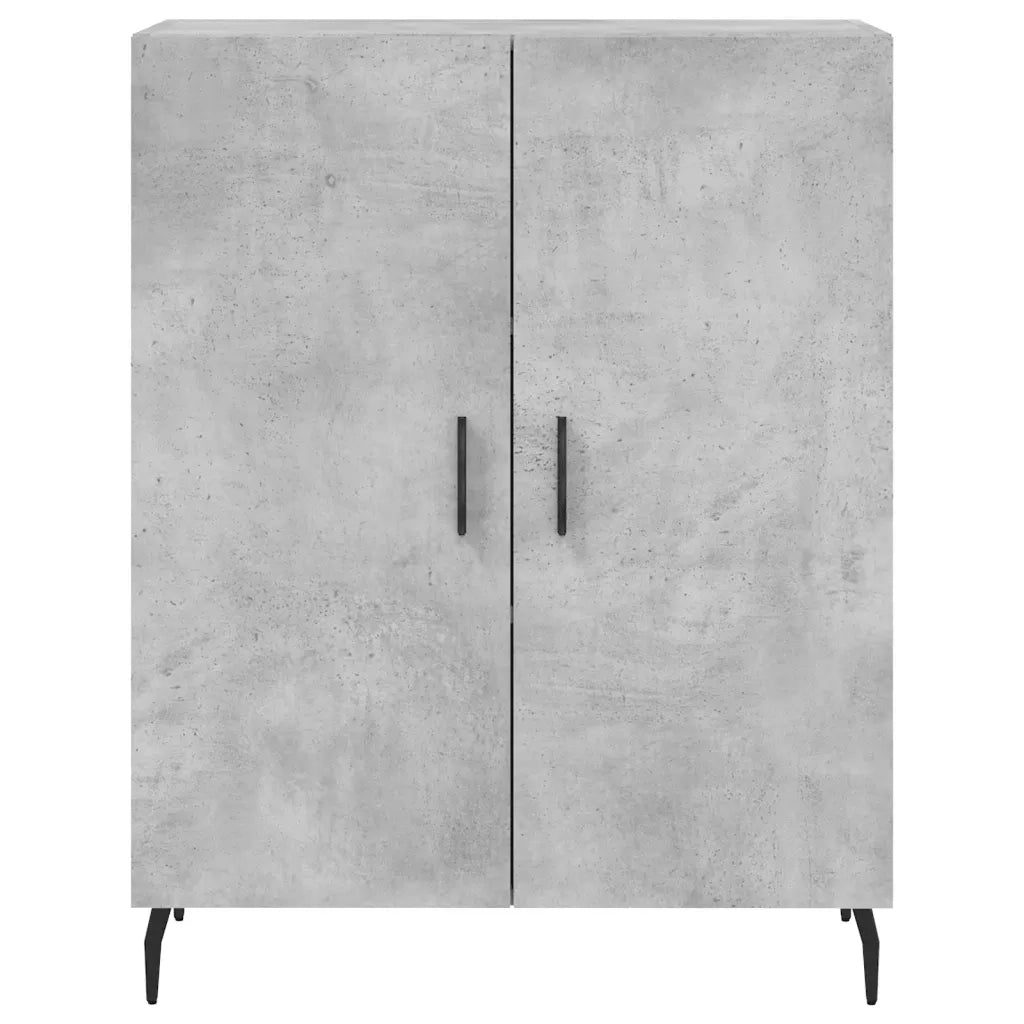 Credenza Grigio Cemento 69,5x34x180 cm in Legno Multistrato 3199573