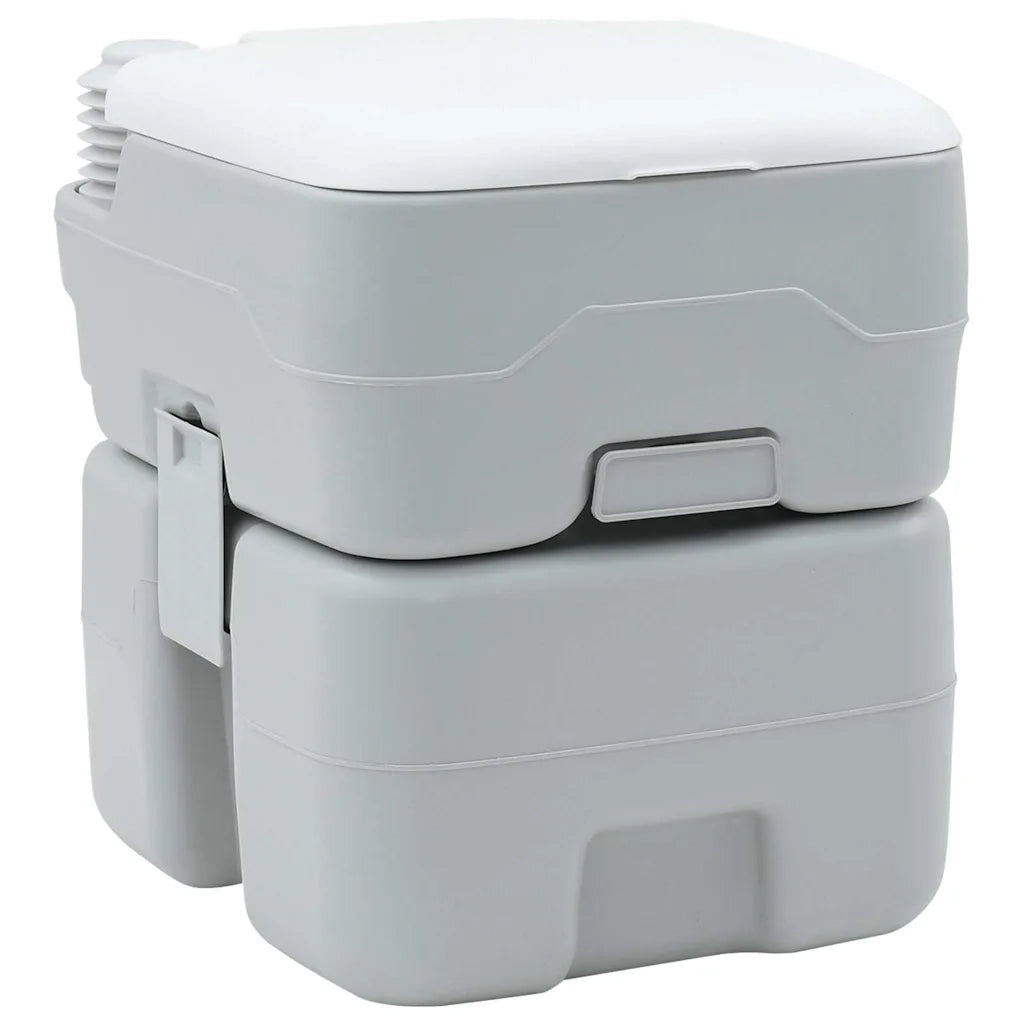 Toilette da Campeggio Grigio e Bianco 41,5 x 36,5 x 42 cm 42001427