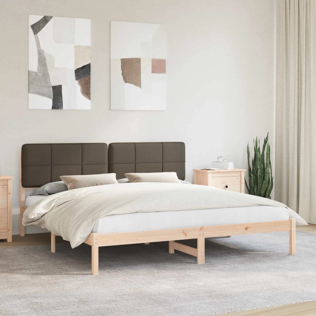 Letto con Testiera Rivestita Talpa 180 x 200 cm Pino massello 877962