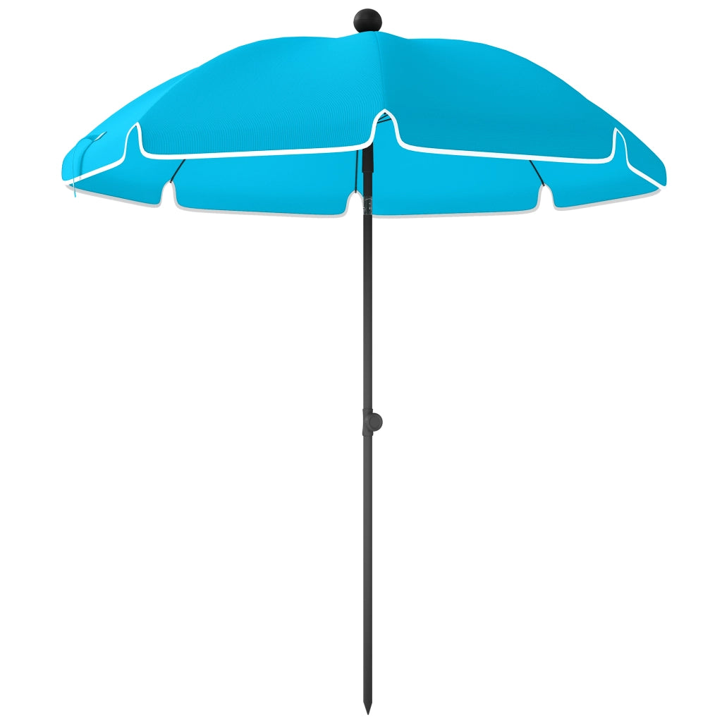 Ombrellone da spiaggia ?150 cm impermeabile pieghevole con sacchetto ¨C zephmum ¨C blu