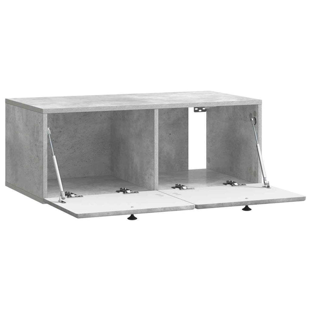 Mobile Porta TV da Muro 78,5 x 41 x 30 cm Grigio Cemento 899198