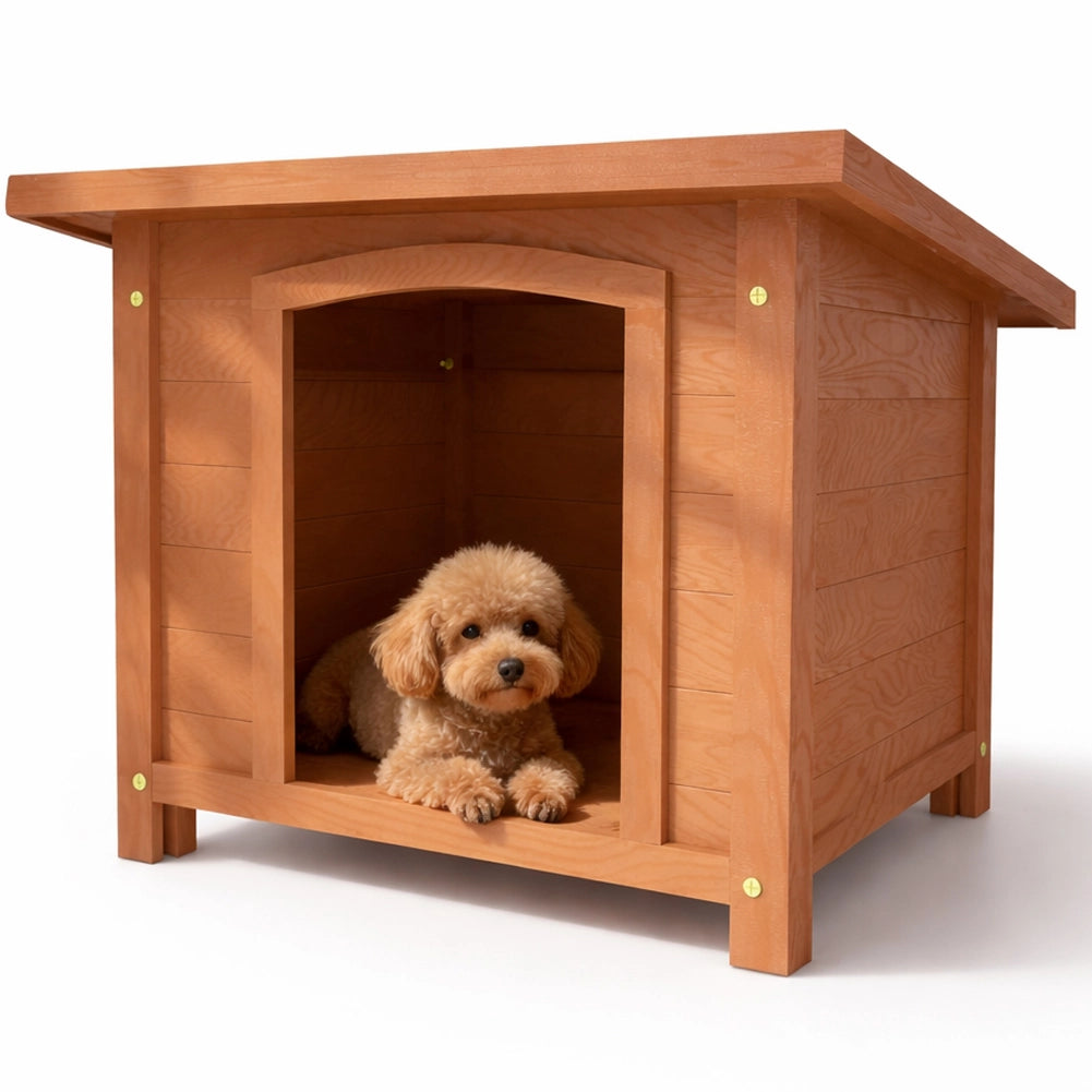 Casetta per Cani S Esterno in Legno Tetto Apribile Cuccia per Animali Domestici