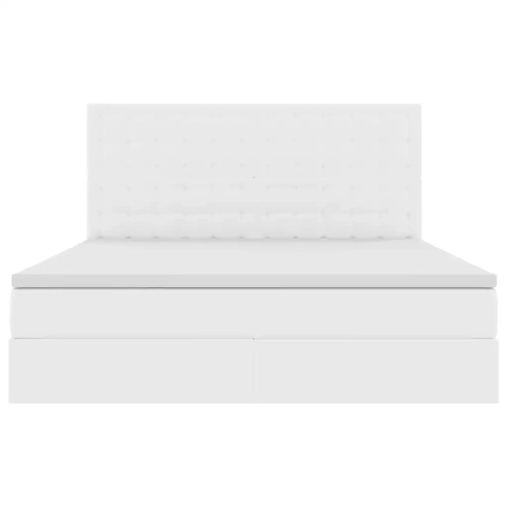 Letto con contenitore e LED con led Bianco Puro 160 x 200 cm 3372310
